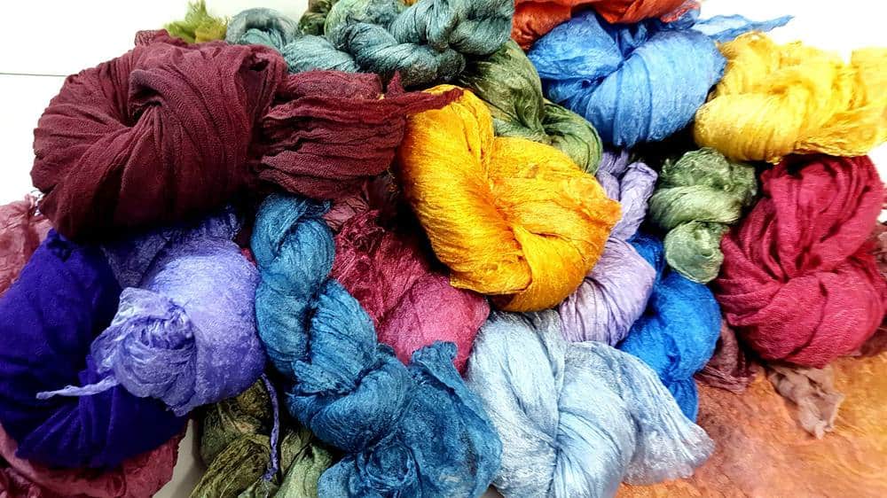 Many Colors of Silk Fibers